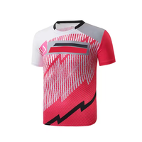 Werkspreis atmungsaktiv schnell trocknend modisch individuelle Sublimations-Polyester-Tennis-Oberteile Sport-Shirt Badminton-Jekot