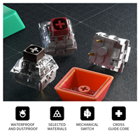 Interrupteurs de clavier mécanique Kailh Box V1, anti-poussière, à échange à chaud, axes linéaires et tactiles pour personnalisation DIY, jeux, bureau et saisie
