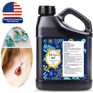 <span class=keywords><strong>Resina</strong></span> <span class=keywords><strong>UV</strong></span> Cristal Transparente Premixada, Fórmula Mejorada, Tipo Duro, Pegamento de Curado Solar Ultravioleta para Joyería, Kit de Arte con <span class=keywords><strong>Resina</strong></span> para Manualidades - Product Image 1