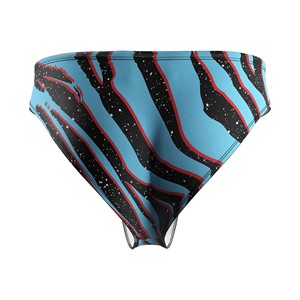 Pro <b>Men's</b> Swim Briefs with Drawstring Pool Swimwear Stretch Chlorine Resistant Custom Sublimation Printing for Training - Product Image 2
