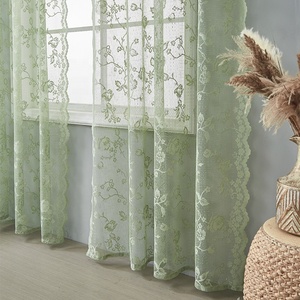 Rideaux de fenêtre en dentelle florale vintage YCSP, rideaux transparents de haute qualité, style <span class=keywords><strong>romantique</strong></span> traditionnel, rideaux transparents <span class=keywords><strong>pour</strong></span> <span class=keywords><strong>chambre</strong></span> à coucher, salon - Product Image 5