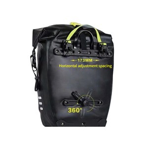 <span class=keywords><strong>Porte</strong></span>-vélo arrière avec crochet en plastique Kit de sacoche de bicyclette avec boucles de <span class=keywords><strong>bagage</strong></span> de vélo <span class=keywords><strong>Accessoires</strong></span> de sacoche latérale - Product Image 2