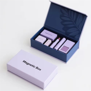 Boîtes rigides en papier jetables pliables avec logo personnalisé, emballages cadeaux écologiques portables de luxe à fermeture magnétique pour crème pour le <span class=keywords><strong>visage</strong></span> et poudre libre - Product Image 1