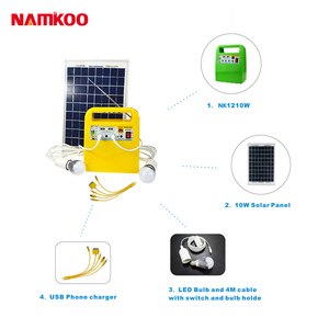 Portable Outdoor <b>Mini</b> <b>Solar</b> Power Lighting System Kits for Home - Product Image 6