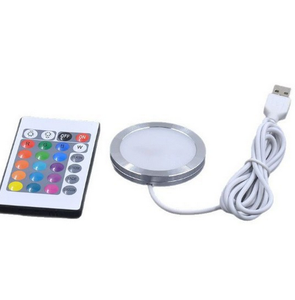 USB 5V RGB <span class=keywords><strong>LED</strong></span> Bambus-Puck-Licht 3D-Drucker Lampen-Set <span class=keywords><strong>LED</strong></span> 001 Schrank-Vitrine Thekenbeleuchtung DIY Lichtteile - Product Image 1