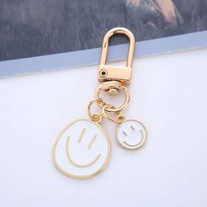 Custom Company <b>Name</b> Logo Keychain 2D 3D Soft Enamel Letter Offset Printed Zinc Alloy Metal <b>Keyring</b> - Product Image 2
