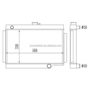 Radiador de aluminio para Holden <span class=keywords><strong>EJ</strong></span>/<span class=keywords><strong>EH</strong></span> 179 2.9L L6 1962-1965 - Product Image 1