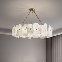 Appliques murales nordiques en albâtre, décoration moderne de luxe, lampe murale en laiton pour salon, lampe murale longue moderne pour escalier et couloir
