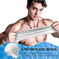 Bonnet de bain en silicone haute élasticité à texture goutte d'eau, bonnet de bain universel pour hommes et femmes