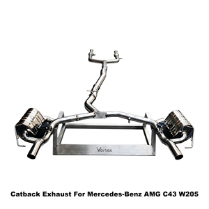 Vortex Smart-Valve Controlled Stainless Steel <b>Exhaust</b> Assembly For Mercedes-Benz AMG C43 W205 2016-2023 - Product Image 1