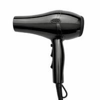 Sèche-cheveux professionnel Ronggui électrique AC 1800-2100W haute puissance en plastique pour salon, deux vitesses, avec buse concentratrice et réglage de la température