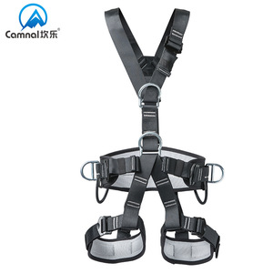 Camnal Full Body Safety <b>Harness</b> 4 D-Rings 1200kg Breaking Strength Outdoor Climbing Mountaineering Work Protection Belt - Product Image 1