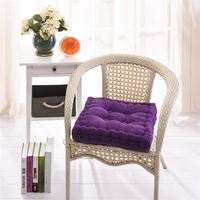 Coussin de siège extra épais et doux 40*40cm, portable, lavable en machine, pour intérieur, extérieur, voiture, bureau, une place