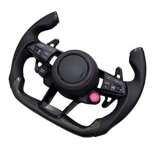 Volant en cuir et fibre de carbone avec bouton START pour <span class=keywords><strong>Audi</strong></span> RS3 8Y RS4 RS5 B9.5 RS6 RS7 C8 <span class=keywords><strong>2021</strong></span>-2024 - Product Image 5