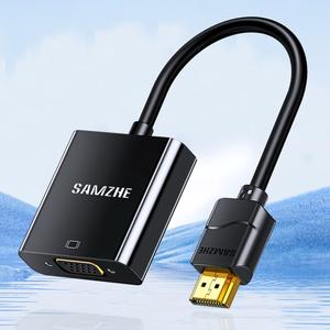 Convertisseur <span class=keywords><strong>HDMI</strong></span> vers <span class=keywords><strong>VGA</strong></span> SAMZHE, <span class=keywords><strong>adaptateur</strong></span> vidéo HD avec alimentation indépendante, <span class=keywords><strong>double</strong></span> <span class=keywords><strong>écran</strong></span> pour ordinateur portable, ordinateur de bureau, PS5, moniteur, projecteur - Product Image 2