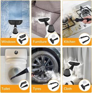 Pulitore a Vapore Naturale Portatile Pressurizzato per Superfici Multiple con 12 Accessori, Multiuso per Casa, Pavimenti, Tappezzeria, Fughe e Auto - Product Image 6