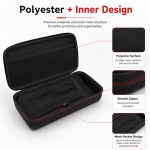 Étui de rangement personnalisé en EVA, coque rigide, sac de transport à fermeture éclair avec poche en filet pour outils électroniques, accessoires, voyages - Product Image 1