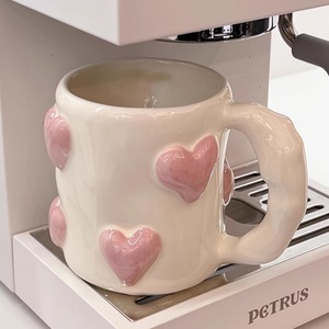 Taza de Café de Cerámica Creativa 3D con Forma de Corazón, Linda y Única, de 17 oz, para Regalos de San Valentín, Directo de Fábrica - Product Image 1