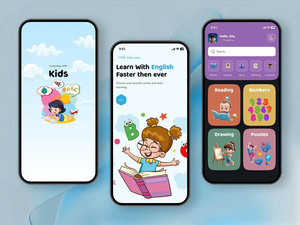 Aplicación Educativa para Niños para Aprender Inglés, Juegos Educativos para Niños, Lectura de Números, Dibujos, Rompecabezas, Plataforma de Aprendizaje en Stock - Product Image 1