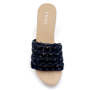 <span class=keywords><strong>Chaussures</strong></span> décontractées pour femmes personnalisées avec logo et marque, vente en gros, sandales <span class=keywords><strong>noires</strong></span> à talons hauts pour femmes, design occidental, sandales pour femmes - Product Image 4