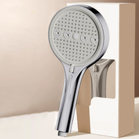 Pommeau de Douche Portable Professionnel 6 Fonctions en Plastique ABS avec Filtration Effet Pluie pour Projets Hôteliers et Vente en Gros