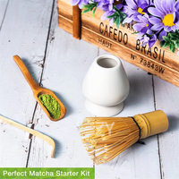 Ensemble de fouets à matcha en céramique et porcelaine pour cérémonie du thé japonaise, écologique, durable, avec boîte cadeau personnalisée et cuillère en métal – Vente en gros