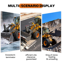 Wheel Loader 948 Terlaris Dengan Bucket Depan, Mesin Mini Wheel Loader 2 Ton untuk Pertanian