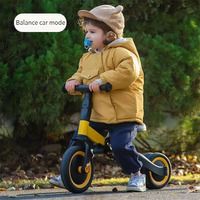 Poussette multifonctionnelle cinq en un, tricycle, vélo, design pliable, pour enfants, avec système de pédales léger et portable