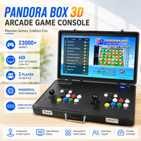 Console d'arcade portable pliable à grand écran de 24 pouces, 2 joueurs, Pandora Box 26800 jeux, console de bar pliable pour arcade à domicile