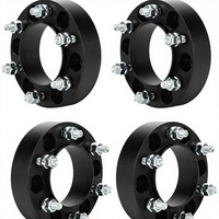 Entretoises de roue en alliage forgé noir, adaptateurs 106 mm, alésage de moyeu M12*1.5, épaisseur de 1,5 pouce, PCD 6x139,7 mm, compatible avec les modèles Tacoma/GX460