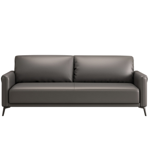Modern Minimalist Office <b>Sofa</b> Set Leather Metal Frame Durable For Reception Meeting Room Boss Lounge Area - Product Image 5
