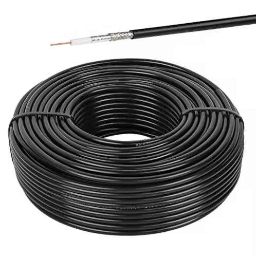 RG59/RG11 Coaxial Cable for CCTV Camera - 75 Ohm, 305M Reel, Pure Copper Core (Bulk Supply Available)