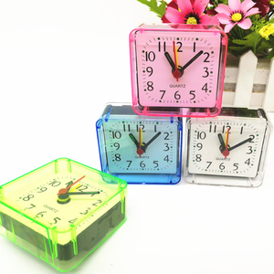 Reloj despertador de escritorio portátil lindo Mini dibujos animados multifunción viaje cama pitido Despertadores decoración del hogar - Product Image 4