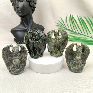 High Quality Natural <strong>Stone</strong> Xiuyan <strong>Jade</strong> Flying Dragon Crystal Figurine Healing <strong>Stone</strong> Green <strong>Jades</strong> Crystals Carving for Gift - Product Image 4