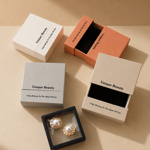 New Style Factory Wholesale Custom Logo Ring <b>Earring</b> Necklace Bangle Wedding Gift Packaging Drawer Jewelry <b>Box</b> - Product Image 2