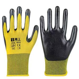 Gants de sécurité en latex enduit, gants de travail rouges en polyester pour les ouvriers du bâtiment, vente en gros directe d'usine, personnalisables - Product Image 4