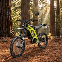 Moto tout-terrain électrique ZONSEN EX2 avec moteur central, norme Euro 5, batterie 72V 4000W 74V 32Ah, vitesse 50 mph