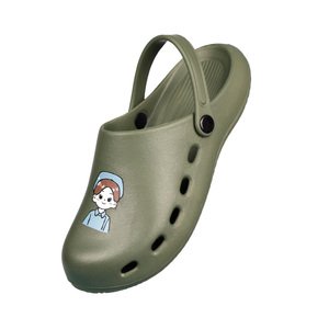 Sepatu Scrub <span class=keywords><strong>Clogs</strong></span> <span class=keywords><strong>EVA</strong></span> Anti-Slip Motif Kartun <span class=keywords><strong>2025</strong></span> untuk Perawat, Sepatu Medis Dokter Ruang Operasi, Sepatu Kesehatan Wanita dengan Tali Belakang - Product Image 5
