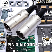 Connecteur MIDI mâle 5 broches 5 cœurs en nylon avec borne S, étanche IP67, pour machine-outil de fraisage CNC Makinopc, PCB/USB