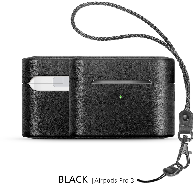 Shockproof Protective Leather Case for Airpods Pro 3 With Retail Box Package Wireless Charge Earphone Cover for Airpods Pro 3
