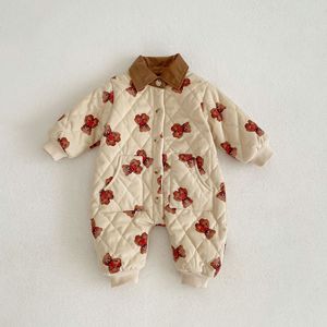 Invierno lindo Oso de dibujos animados espesa mantiene caliente ropa de niño pijamas de <span class=keywords><strong>Navidad</strong></span> mamelucos de bebé recién <span class=keywords><strong>nacido</strong></span> - Product Image 3