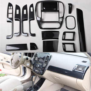 ชุดครอบแผงเกียร์ คาร์บอนไฟเบอร์ สำหรับรถยนต์นิสสัน บลูเบิร์ด ซิลฟี่ อัลเมร่า G11 ปี 2009 2010 2011 <span class=keywords><strong>2012</strong></span> พร้อมชุดสวิตช์ควบคุมกระจกไฟฟ้าและฝาครอบคอนโซล - Product Image 1