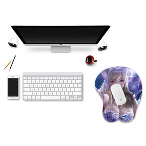 Soporte ergonómico para Reposabrazos de muñeca, almohadilla de ratón 3D de Gel de silicona PU con diseño artístico personalizado, Sexy para pechos y trasero - Product Image 3