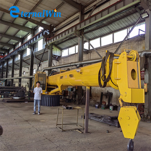 Морской судовой Телескопический палубный кран 5 тонн 10 тонн 15 тонн 20 тонн гидравлический кран для рыболовной лодки - Product Image 5