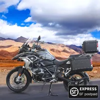 Top Case et Valise Latérale en Alliage d'Aluminium Compatibles avec R1200GS/R1250GS pour Rangement et Transport de Bagages sur Moto