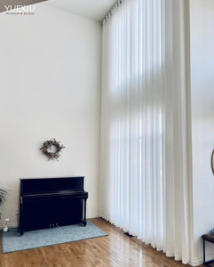 Rideau en lin blanc, prix d'usine, <span class=keywords><strong>Voile</strong></span> en tissu, <span class=keywords><strong>Voile</strong></span> transparent pour salon - Product Image 5