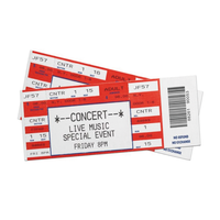 Impression de billets de concert à numéros variables