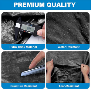 Coprimaterasso Impermeabile Riutilizzabile Extra Spesso con Logo Personalizzato, Borsa Verde Resistente per Trasloco con 8 Maniglie - Product Image 5
