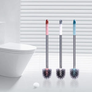 קומפקטי נירוסטה ידית מברשת טואלט לאחסון שטח מוצר חדש-חיסכון במברשות ניקוי ביתי - Product Image 1