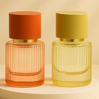 Botella de Perfume de Lujo de 50 ml Recargable con Logotipo Personalizado, Botella de Perfume Colorida